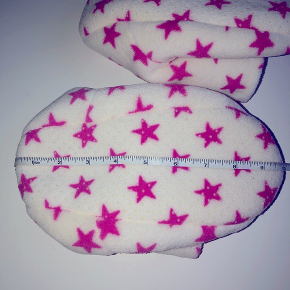 NEW MARVEL House Slippers Plush Booties Large White Girl’s NWOT - Picture 8 of 13